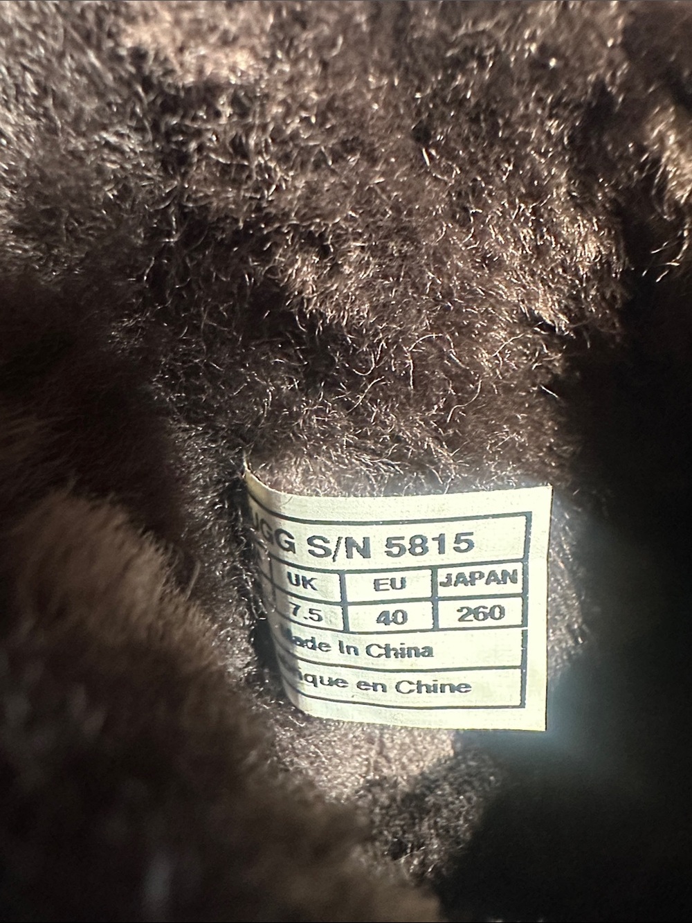 UGG slip on Classic Tall Shearling-Lined Boots - Dark Brown sz 9 comfortable - Picture 10 of 10